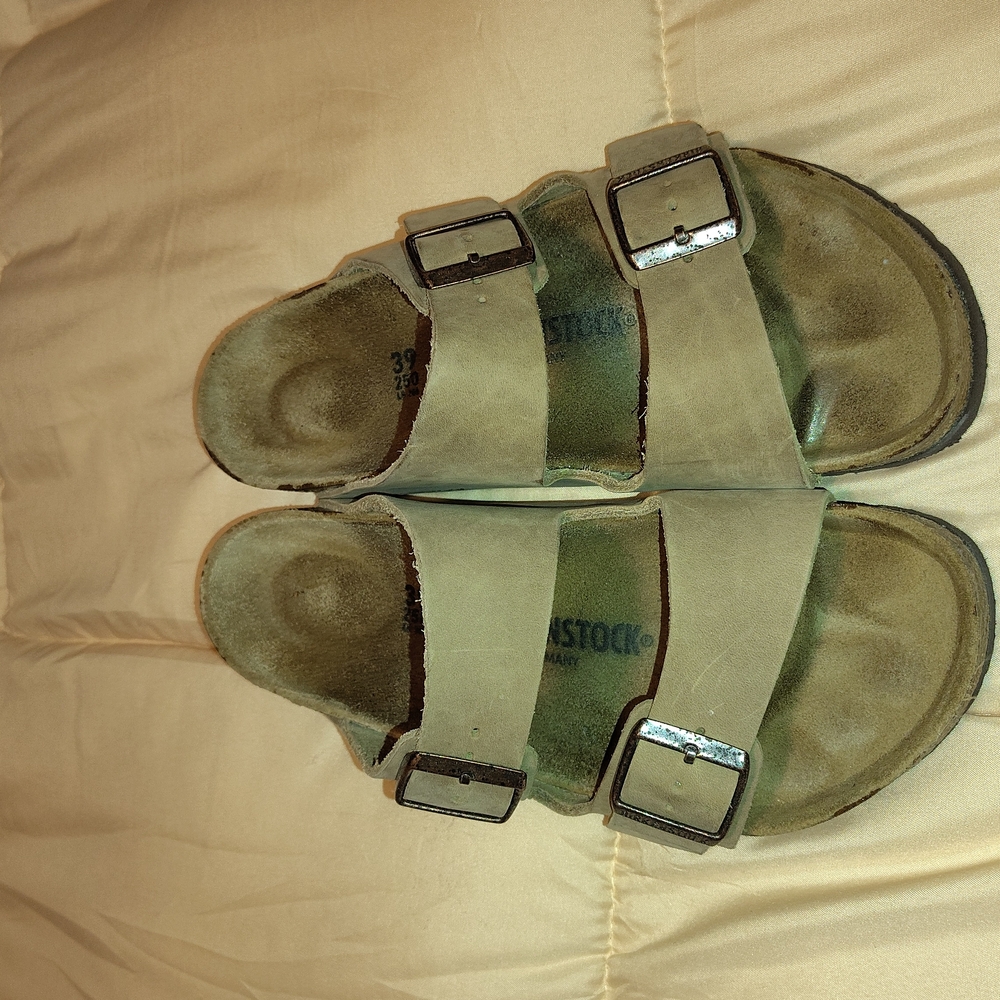 Birkenstock Arizona Size 39 Regular Width Leather Tan Sandals